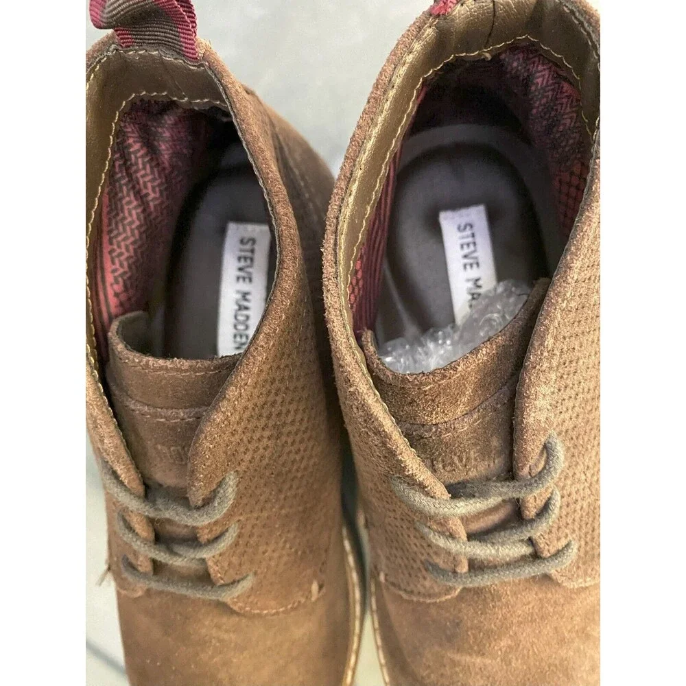 Steve Madden Hardenn Men's Chukka Boots Size 7 Suede Brown